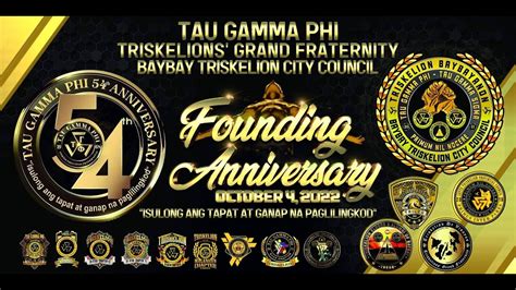 54TH ANNIVERSARY OF TAU GAMMA PHI .